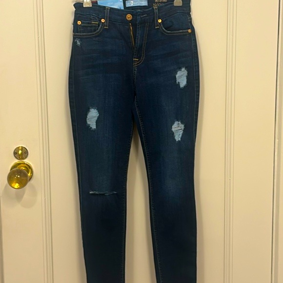NWT never worn 7 for all mankind The Ankle Skinny size 24 - Picture 1 of 3